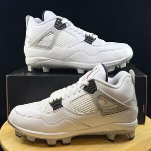 Nike Men's Air Jordan 4 Retro MCS Baseball Cleats - HQ0209 106- New - Size 10